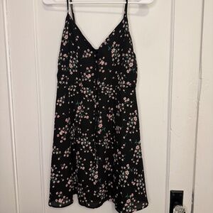 Lulus Mini Spring Dress Black Size Large